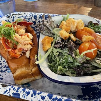 Garbo’s - Connecticut Lobster Roll with House Salad - Seafood Near Me - Austin, Texas Garbo’s - Connecticut Lobster Roll with House Salad - Seafood Near Me - Austin, Texas