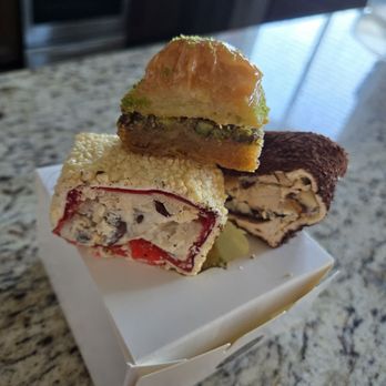 Antalya Delights & Cafe - Baklava, along with white chocolate and tiramsu lokum desserts! - Desserts Near Me - Rocklin, California