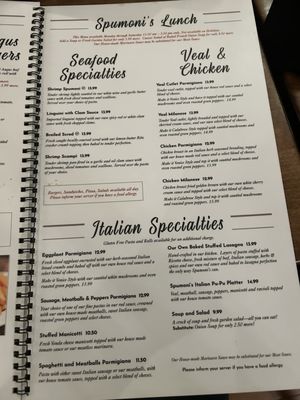 Menu photo 6 Spumoni's Pawtucket, RI