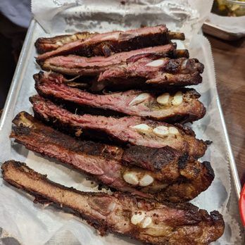 Pit Boss BBQ - The ribs..... Excellent!!!! Can't talk... I'm grubbing!!!! - Barbeque Near Me - Hapeville, Georgia