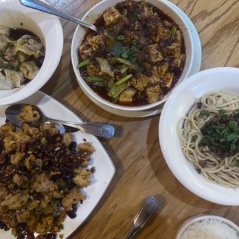 Taste of Chengdu - A8. Pork Wonton in Chili Oil, V8. Ma Po Tofu, K1. Chongqing Spicy Chicken, A6. Dandan Noodles - Chinese Near Me - Carrollton, Texas Taste of Chengdu - A8. Pork Wonton in Chili Oil, V8. Ma Po Tofu, K1. Chongqing Spicy Chicken, A6. Dandan Noodles - Chinese Near Me - Carrollton, Texas