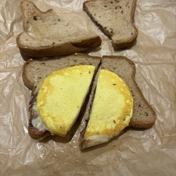 The Works Bakery Cafe - Bacon egg and cheese on 'toasted' bread - Bagels Near Me - Hanover, New Hampshire The Works Bakery Cafe - Bacon egg and cheese on 'toasted' bread - Bagels Near Me - Hanover, New Hampshire