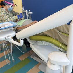 Smiling Sea Pediatric Dentistry & Orthodontics - My kiddo getting a cleaning!