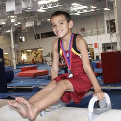 Aspire Kids Sports Center - Good to ride on the pommel horse