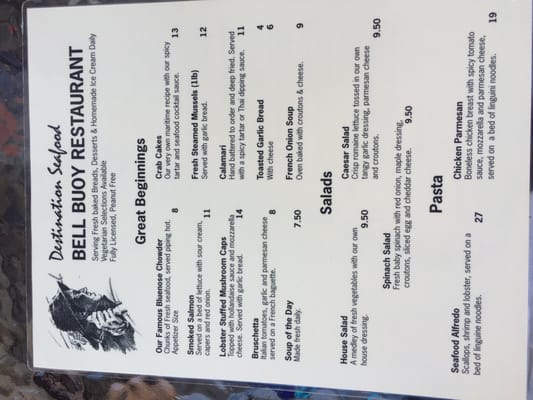 Menu photo 5 Bell Buoy Baddeck, NS