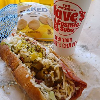 Dave's Cosmic Subs - The Big Dave with chips and drink. - Sandwiches Near Me - Atlanta, Georgia Dave's Cosmic Subs - The Big Dave with chips and drink. - Sandwiches Near Me - Atlanta, Georgia
