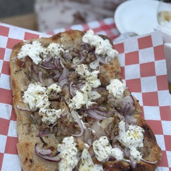 Stracci Pizza - Sausage and onion - Pizza Near Me - Alexandria, Virginia