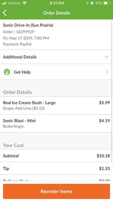 Menu photo 1 Sonic Drive-In Sun Prairie, WI
