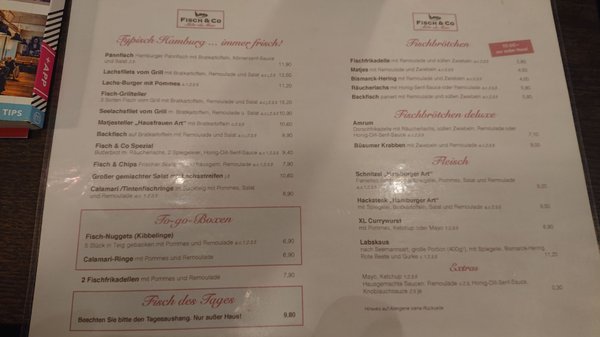 Menu photo 1 Fisch & Co. Hamburg, HH