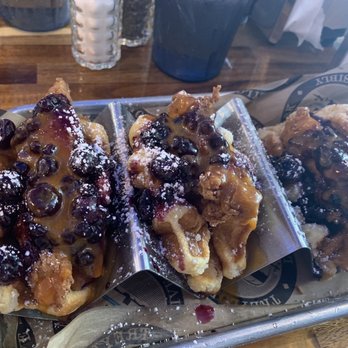 Treylor Park - Chicken and waffle blueberry tacos! - Diners Near Me - Savannah, Georgia Treylor Park - Chicken and waffle blueberry tacos! - Diners Near Me - Savannah, Georgia