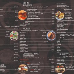 Restaurant Oaxaqueño Tierra Del Sol - Menu