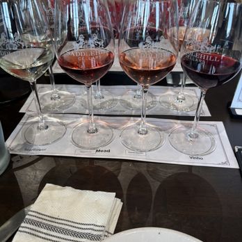 Saddlehill Winery & Farmhouse Kitchen - Wine flight - Wine Tasting Room Near Me - Voorhees Township, New Jersey Saddlehill Winery & Farmhouse Kitchen - Wine flight - Wine Tasting Room Near Me - Voorhees Township, New Jersey