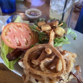Bernie’s Brother - Pogue sandwich with a subbed side salad - Bars Near Me - Corolla, North Carolina