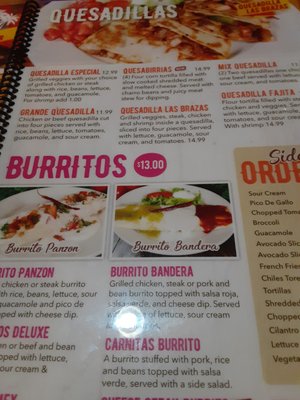 Menu photo 1 Las Braza's Mexican Grill Tallahassee, FL