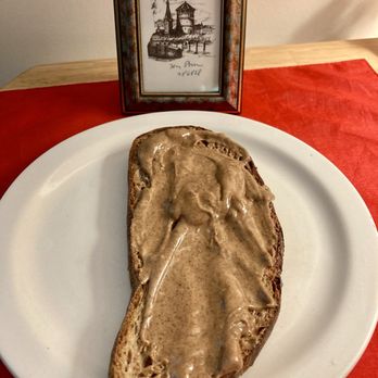 Bread Alone - 4:30am I'm having Bread Alone Sourdough with Almond Butter breakfast pretending I'm in Düsseldorf! 02/08/24 - Bakeries Near Me - New York, New York