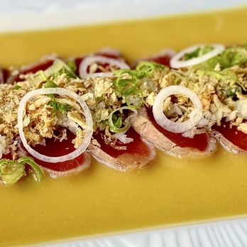 Yellowtail Japanese Restaurant & Lounge - Tuna Tataki* - Japanese Near Me - Las Vegas, Nevada Yellowtail Japanese Restaurant & Lounge - Tuna Tataki* - Japanese Near Me - Las Vegas, Nevada