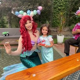 Birthday girl with Ariel Birthday girl with Ariel