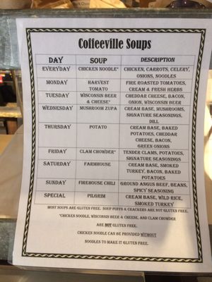 Menu photo 5 Coffeeville Jackson, WI
