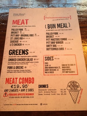 Menu photo 5 Pitt Bros Dublin, D