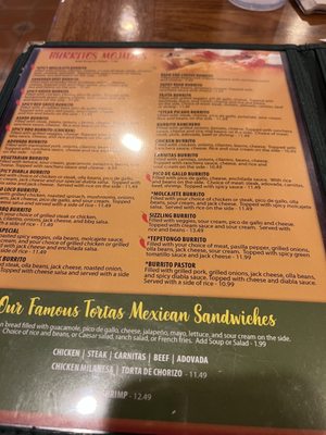 Menu photo 2 Las Salsas Morganton, NC