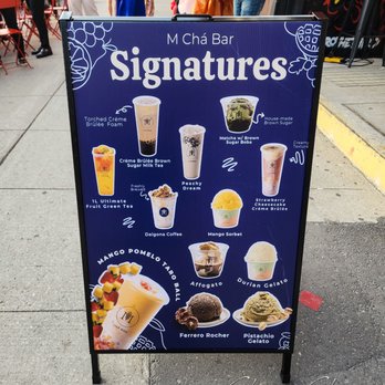 M Cha Bar - Advertising outdoors - Ice Cream & Frozen Yogurt Near Me - Toronto, Ontario