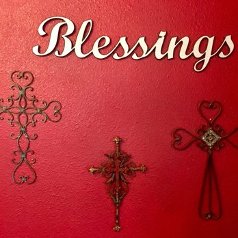 Blessings On Brin Street - three crosses on a red wall - Breakfast & Brunch Near Me - Terrell, Texas Blessings On Brin Street - three crosses on a red wall - Breakfast & Brunch Near Me - Terrell, Texas