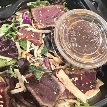 Yard House - Brown and unhealthy-looking, "ahi tuna." I wouldn't touch this with a ten foot pole. - Vegetarian Near Me - Burbank, California Yard House - Brown and unhealthy-looking, "ahi tuna." I wouldn't touch this with a ten foot pole. - Vegetarian Near Me - Burbank, California