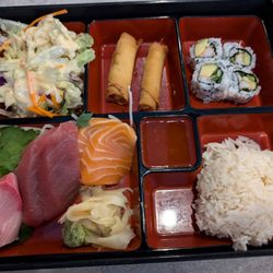 Chaiyo Sushi and Thai Cuisine - Bento Box with Sashimi (lots of different selection for your main in box)