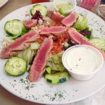 The Hideaway Pub & Eatery - Amazing this bar/pub has a delicious Ahi tuna salad! Mine was ordered rare, baby! - American Near Me - Franklin, Wisconsin
