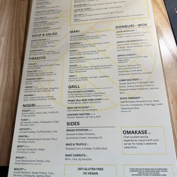 Yunta Nikkei - Menu - Peruvian Near Me - Charlotte, North Carolina