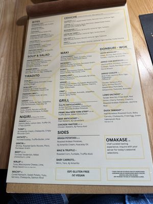 Menu photo 1 Yunta Nikkei Charlotte, NC Menu photo 1 Yunta Nikkei Charlotte, NC