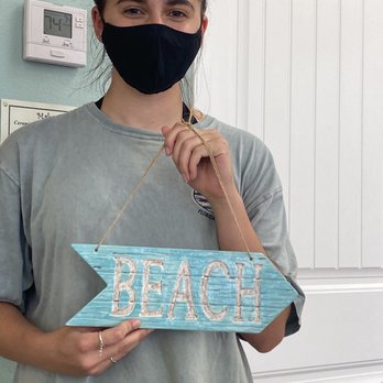 Fire It Ceramics - Her sign turned out super cute! - Arts & Crafts Near Me - Port Aransas, Texas