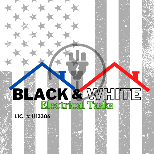 Slide of Black & White Electrical Tasks