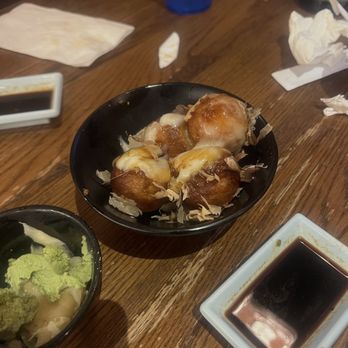 Sake 2 Me Sushi - Takoyaki - Fried Octopus Balls (2 Pcs.) Lots of mayo in this, I could only eat one! - Sushi Bars Near Me - Cerritos, California Sake 2 Me Sushi - Takoyaki - Fried Octopus Balls (2 Pcs.) Lots of mayo in this, I could only eat one! - Sushi Bars Near Me - Cerritos, California