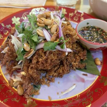 Fighting Fish Thai Cuisine - Crispy Fish Flake Salad - Thai Near Me - Everett, Massachusetts Fighting Fish Thai Cuisine - Crispy Fish Flake Salad - Thai Near Me - Everett, Massachusetts