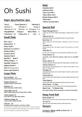 Menu photo 5 Oh Sushi Des Moines, IA