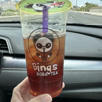 Bing's Boba Tea - Basically unsweetened prickly pear tea. I wonder how bad my sister's was as she ordered it unsweetened whereas I ordered 50% sweetened. - Coffee & Tea Near Me - Tucson, Arizona Bing's Boba Tea - Basically unsweetened prickly pear tea. I wonder how bad my sister's was as she ordered it unsweetened whereas I ordered 50% sweetened. - Coffee & Tea Near Me - Tucson, Arizona