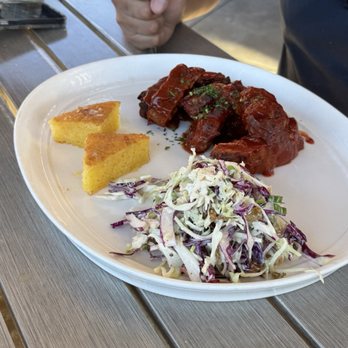 Brasswood Bar + Kitchen - Ribs, coleslaw, and cornbread - American Near Me - Saint Helena, California