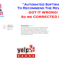 D H Productions DJs For All Occasions - 5 Star rating on yelp!