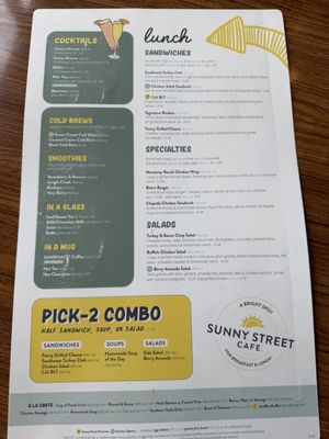 Menu photo 1 Sunny Street Cafe Des Peres, MO Menu photo 1 Sunny Street Cafe Des Peres, MO