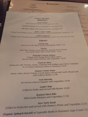 Menu photo 4 Grazie Restaurant Novato, CA Menu photo 4 Grazie Restaurant Novato, CA