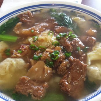 Lam's Kitchen - Beef Flank & Tendon Look Fun Soup with Won Tons....... - Noodles Near Me - Honolulu, Hawaii