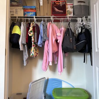 Lavender Organizes - Before "Baby closet" - Home Organization Near Me - Alexandria, Virginia Lavender Organizes - Before "Baby closet" - Home Organization Near Me - Alexandria, Virginia