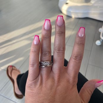 Lux Nails & Spa - Pink French tip - Nail Salons Near Me - Hayward, California Lux Nails & Spa - Pink French tip - Nail Salons Near Me - Hayward, California