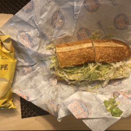 Turkey with provolone and chips. Turkey with provolone and chips.