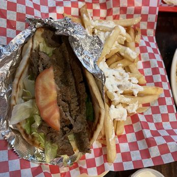 Jerusalem Grill - Gyro and garlic fries - Mediterranean Near Me - San Antonio, Texas