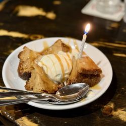 The Field Irish Pub - Caramel Apple Bread Pudding
