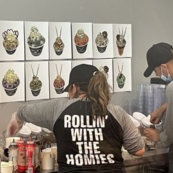 Rollin Creamery - Employee uniforms. Pretty awesome! "Rollin with the homies!"