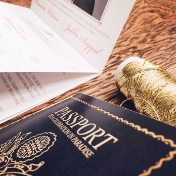 PinkShe Designs - Passport Invitations - Graphic Design Near Me
