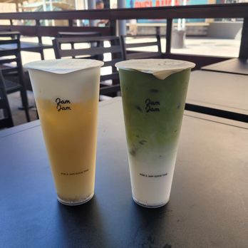 Jam Jam Tea Lab - Cheese Osmanthus Oolong and Matcha Latte - Coffee & Tea Near Me - Burbank, California Jam Jam Tea Lab - Cheese Osmanthus Oolong and Matcha Latte - Coffee & Tea Near Me - Burbank, California